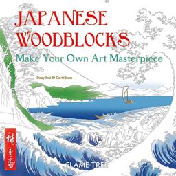 Japanese Woodblocks Colouring Book  9781786644732 Front Cover