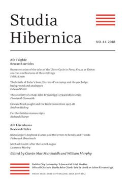 Studia Hibernica, Volume 44 2018