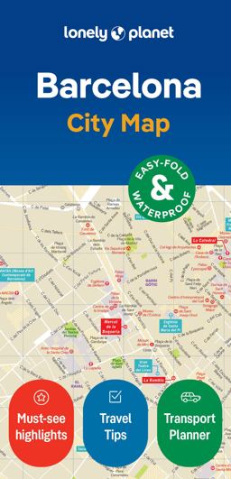 Lonely Planet Barcelona City Map 2