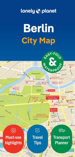 Lonely Planet Berlin City Map 2