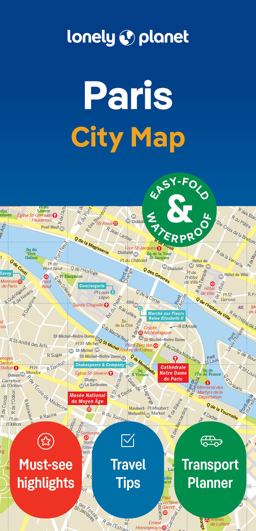 Lonely Planet Paris City Map 2 2nd Ed