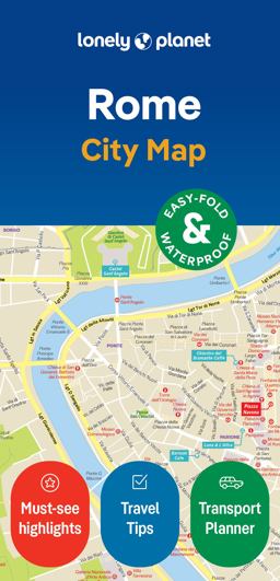 Lonely Planet Rome City Map 2