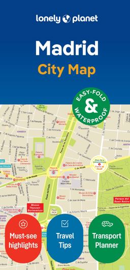 Lonely Planet Madrid City Map 2