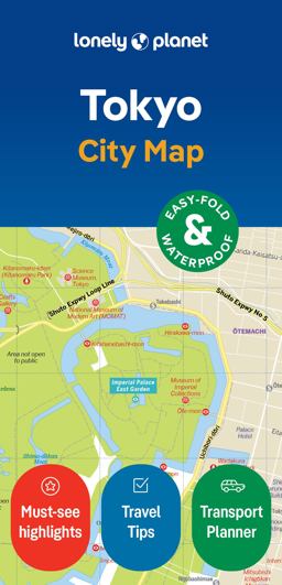 Lonely Planet Tokyo City Map 2