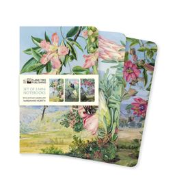 Kew Gardens' Marianne North Set of 3 Mini Notebooks Kew Gardens' Marianne North Set of 3 Mini Notebooks
