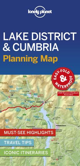 Lonely Planet Lake District and Cumbria Planning Map 1