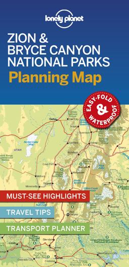 Lonely Planet Zion and Bryce Canyon National Parks Planning Map 1