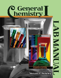 General Chemistry I: Lab Manual 4th 9781792408687 Front Cover