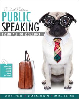 Public Speaking Essentials for Excellence 8th 9781792410710 Front Cover