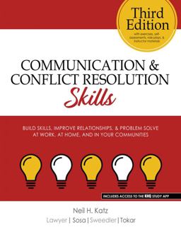 Communication and Conflict Resolution Skills 3rd 9781792410758 Front Cover