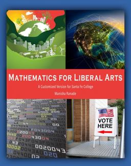 Mathematics for Liberal Arts A Customized Version for Santa Fe College  9781792453373 Front Cover