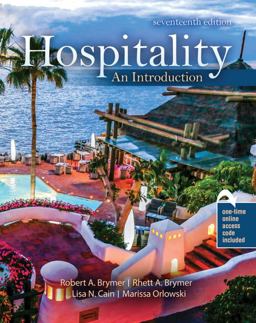 Hospitality An Introduction 17th 9781792454455 Front Cover