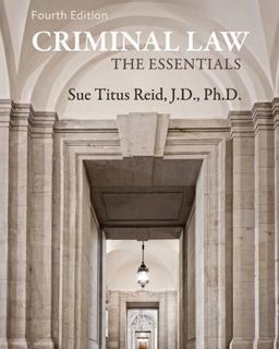 Criminal Law The Essentials 4th 9781793552662 Front Cover