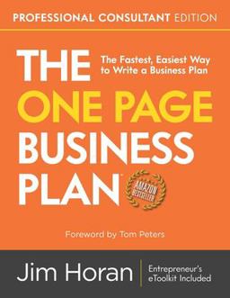 The One Page Business Plan Professional Consultant Edition
