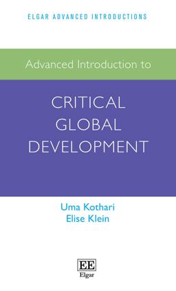 Advanced Introduction to Critical Global Development  9781800376090 Front Cover