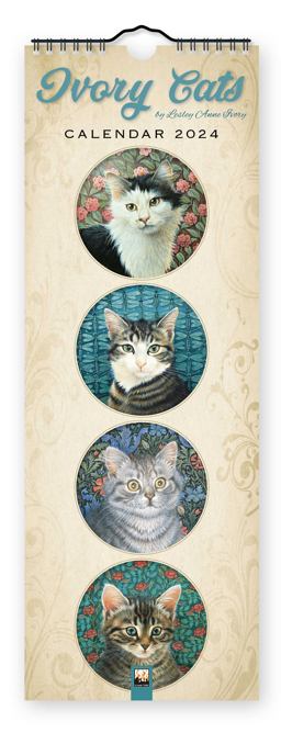 Ivory Cats Slim Calendar 2024 (Art Calendar) Ivory Cats Slim Calendar 2024 (Art Calendar)