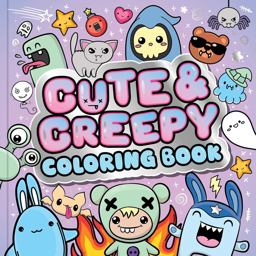 Cute and Creepy Coloring Book