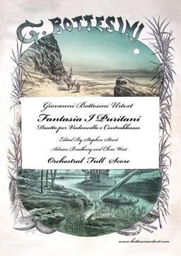 Fantasia I Puritani Duetto for Double Bass and Cello - Full Score