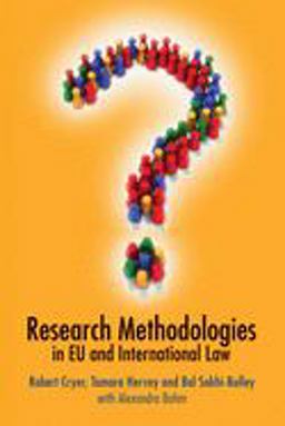 Research Methodologies in EU and International Law  9781841132358 Front Cover