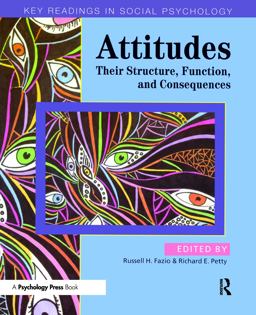 Attitudes Their Structure, Function and Consequences  9781841690100 Front Cover