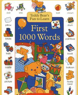 Teddy Bear's Fun to Learn First 1000 Words  9781843229551 Front Cover