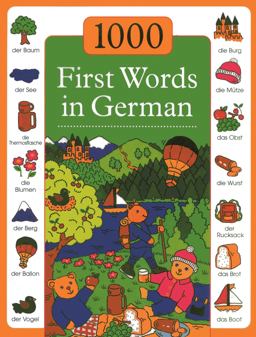 1000 First Words in German  9781843229582 Front Cover