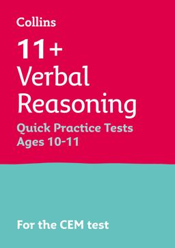 Collins 11+ Practice - 11+ Verbal Reasoning Quick Practice Tests Age 10-11 (Year 6): for the 2024 CEM Tests
