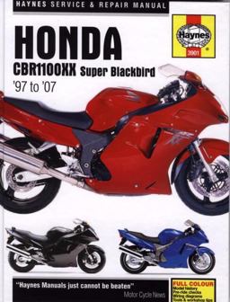 Honda CBR11000XX Super Blackbird '97 To '07
