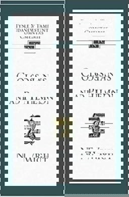 Colossians and Philemon An Introduction and Commentary  9781844742981 Front Cover