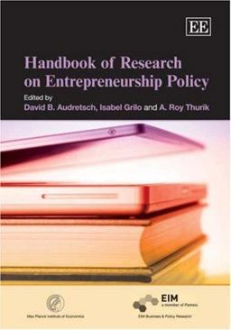 Handbook of Research on Entrepreneurship Policy