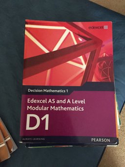 Edexcel AS and A Level Modular Mathematics Decision Mathematics 1 D1 1st 9781846908934 Front Cover