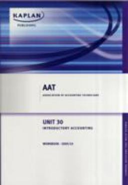Unit 30 Introductory Accounting Workbook Unit 30 Introductory Accounting Workbook