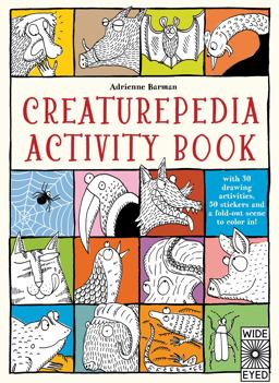 Creaturepedia Activity Book With 30 Drawing Activities, 50 Stickers and a Fold-Out Scene to Color In!  9781847808356 Front Cover