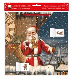 Snowy Santa Claus Advent Calendar (with Stickers) Snowy Santa Claus Advent Calendar (with Stickers)