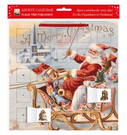 Santa's Sleigh Advent Calendar (with Stickers) Santa's Sleigh Advent Calendar (with Stickers)