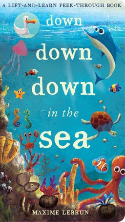 Down down down in the Sea A Lift-and-Learn Peek-Through Book  9781848575530 Front Cover