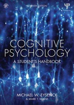 Cognitive Psychology: A Student's Handbook  9781848724167 Front Cover
