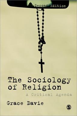 Sociology of Religion A Critical Agenda 2nd 9781849205870 Front Cover