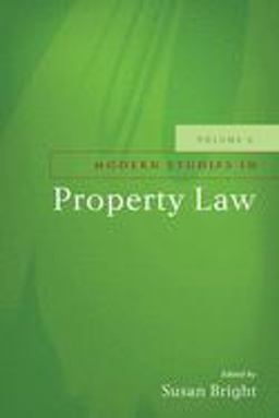 Modern Studies in Property Law - Volume 6