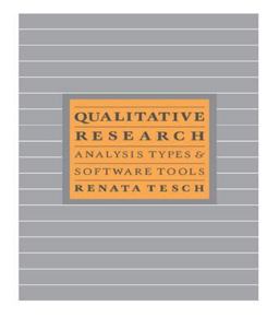 Qualitative Research: Analysis Types and Software  9781850006091 Front Cover
