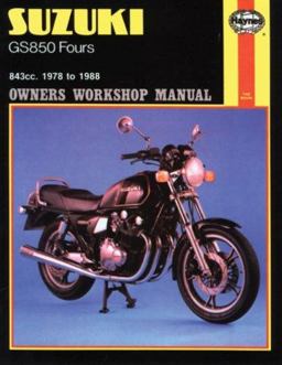 Suzuki GS850 Fours Owners Workbook Manual, No. 536