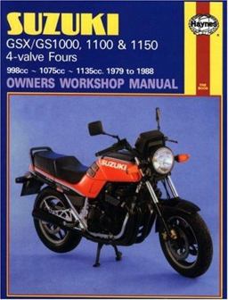 Suzuki GSX/GS1000, 1100 and 1150 4-Valve Fours Owners Workshop Manual, No. M737