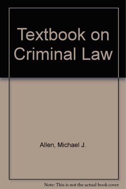 Textbook on Criminal Law