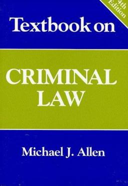 Textbook on Criminal Law