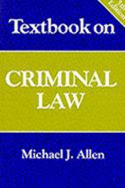 Textbook on Criminal Law