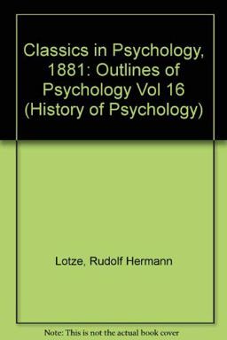 Outlines of Psychology (1881; English 1886)