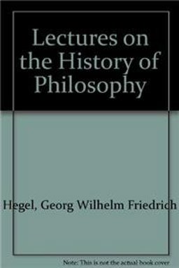 Lectures on the History of Philosophy