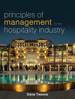 Principles of Management for the Hospitality Industry  9781856177993 Front Cover