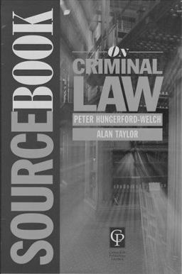 Sourcebook on Criminal Law Sourcebook on Criminal Law