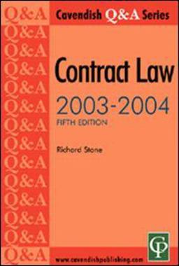 Contract Law, 2003-2004